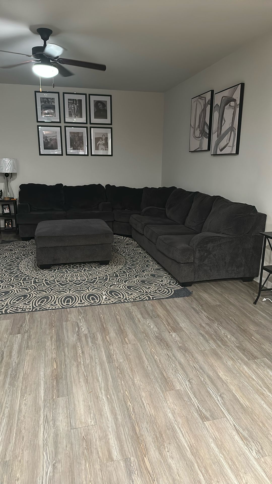 Wraparound Couch And Ottoman
