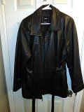 Jlc New York leather jacket coat