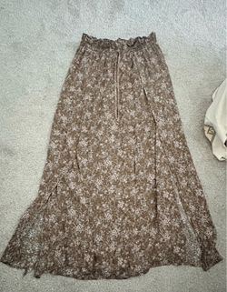 Floral Long Skirt