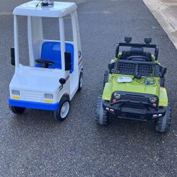 2 electric children cars