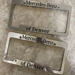 Mercedes license plate covers