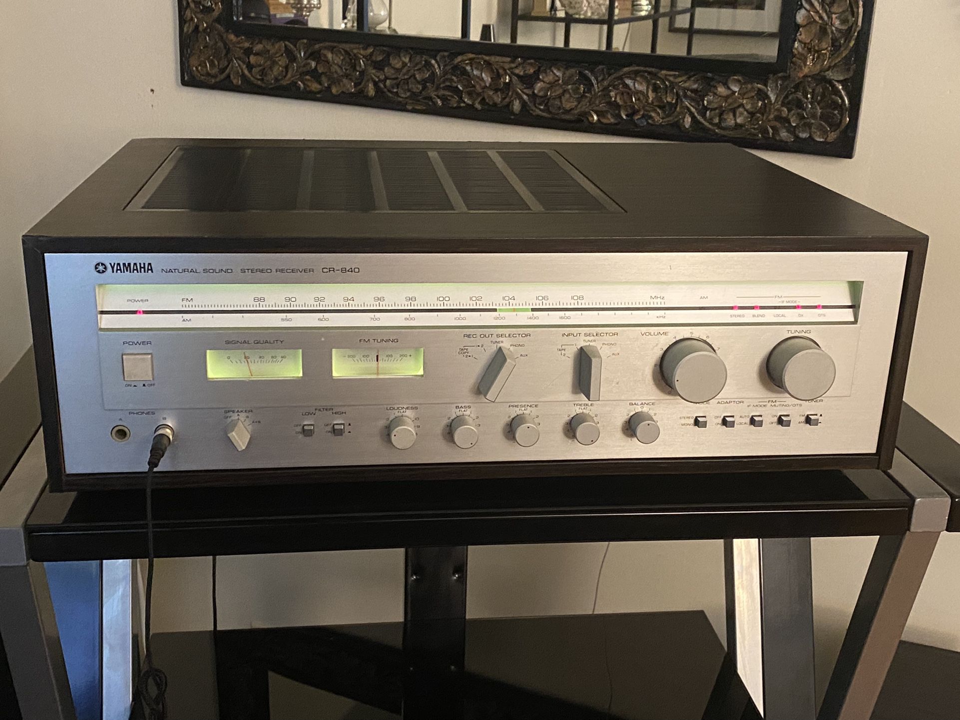 Yamaha Natural Sound Stereo Receiver CR 840