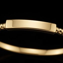14K Pure Gold - Stackable Bar Ring
