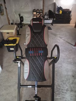 Health Gear Deluxe Inversion Table with Heat & Massage - Like New