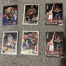 6 Latrell Sprewell Basketball Cards From 1994-95