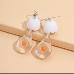 2021 New Unusual Egg Resin Earrings for Women