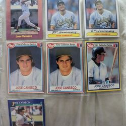 Jose Canseco Baseball Cards In Excellent Condition