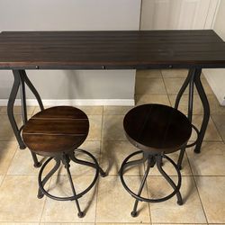 Bar w/Two Stools 