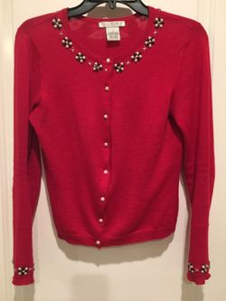 Embroidered sweater size Small