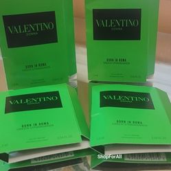 ❤️ 4 for $23 Valentino Donna GREEN STRAVAGANZA PerfumeMini Travel Vial New on Card