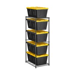 Member's Mark 5-Tier Storage Tote Rack, 23.2"W x 31"D x 69.5"H $59.99
