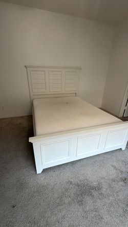 Bed frame and mattress- queen