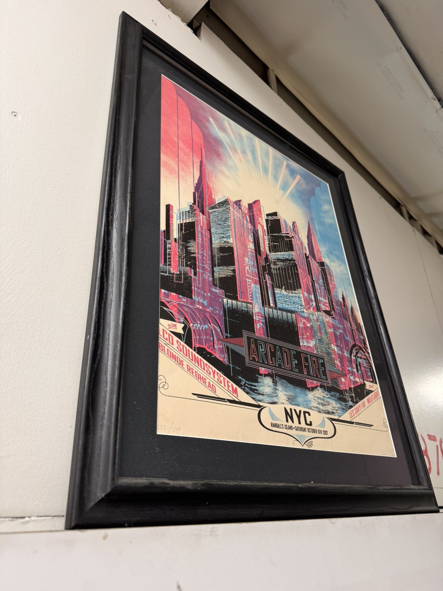 Arcade Fire NYC Concert Poster (2007) – Framed Limited Edition