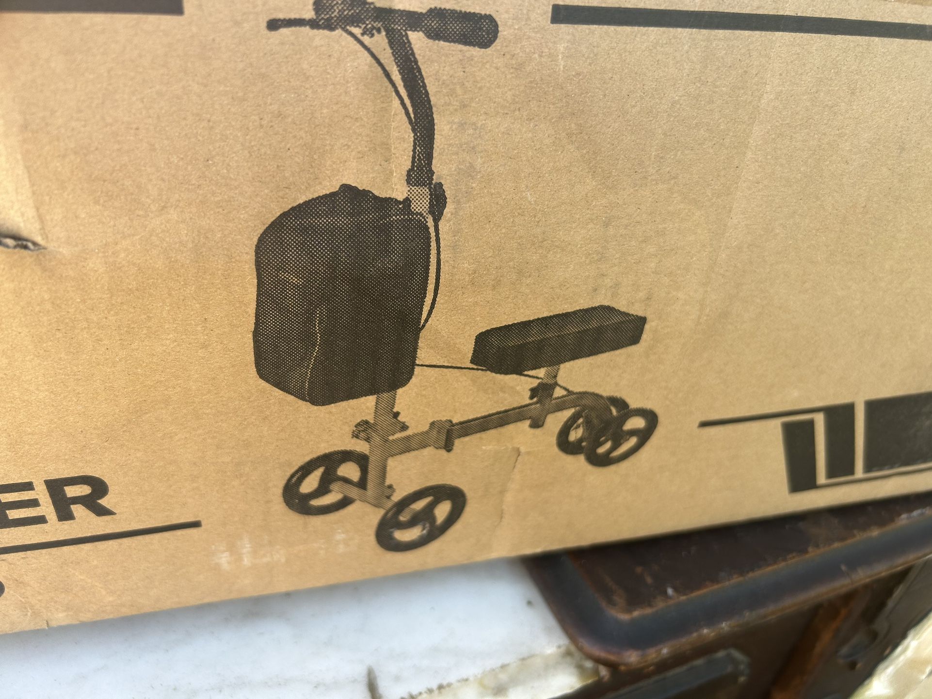 Elenker Knee Walker Unowned Still In Box Paid 240
