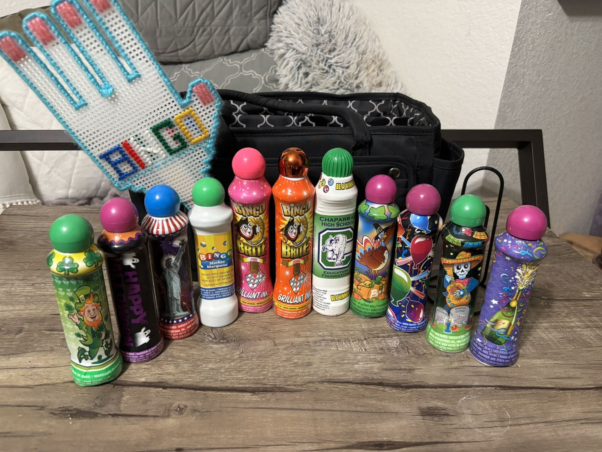 Bingo Daubers /Stampers / Markers & Carrying Tote Bag