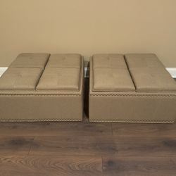 Ottoman storage Coffee Table, Flip Over Tray