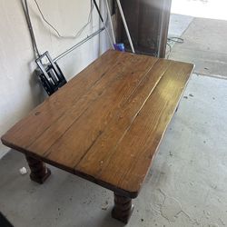 Designer wood coffee table