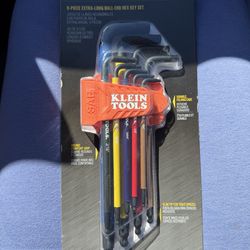 9-PIECE EXTRA LONG BALL END HEX KEY SET