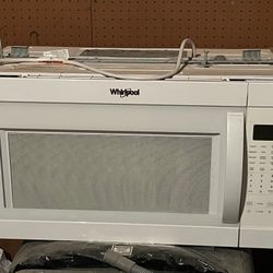 Whirlpool 1.7 Cu. Ft. White Over-The-Range Microwave Hood Combination With Electronic Touch Controls