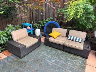 Outdoor Wicker Sectional Sofa Set