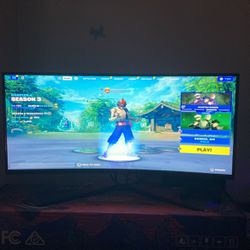 PS4, 40 Inch Curved Deco gear Monitor 