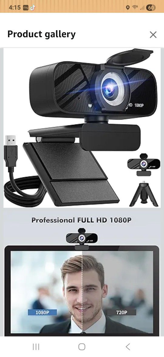 Full HD 1080P Video Webcam 