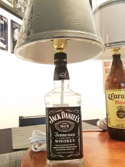 Jack Daniels bottle lamp.
