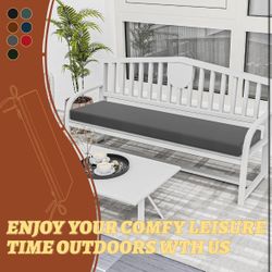 Bench Cushions.48x18x2,5 Inches Spill-Resistant Bench Cushion