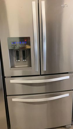 Whirlpool French Door Stainless Steel Refrigerator Fridge
