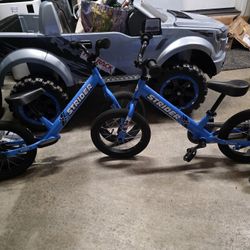 14in Stryder Balance Bike For Kids.. One With Pedal Kit 