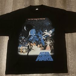Star Wars Freak Store Vintage Print Heavy Duty Thick Shirt size XL