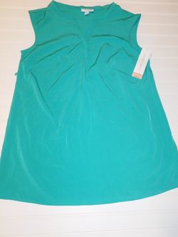 NWT Liz Lange Maternity Women's size Small Turquoise Tunic Top