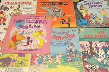 Vintage Disney Vinyl Records Lot  -All for $40-