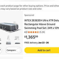 Used Above Ground Pool.