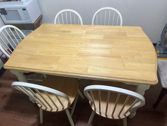Table and 5 chairs