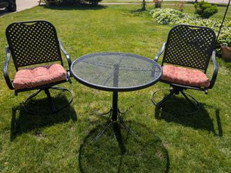 Wrought Iron Patio Set of 3