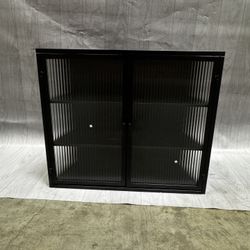 Brand New Black Wall Mounted Storage Cabinet