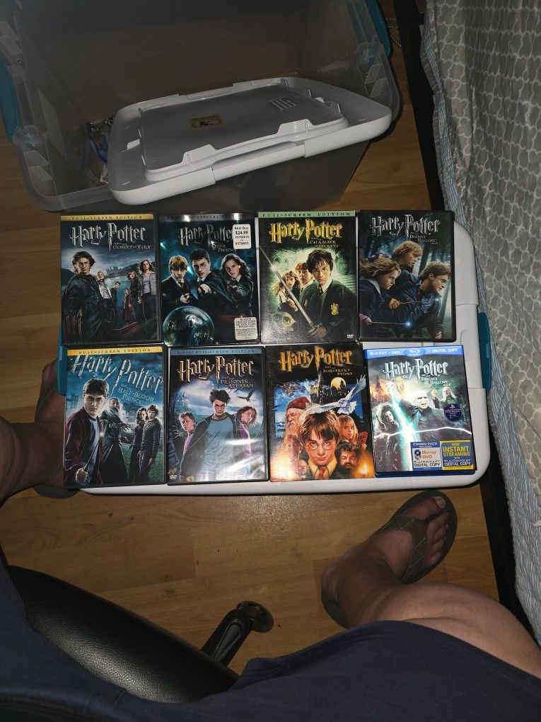 Harry Potter dvd and blu ray collection. All movies