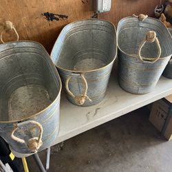 Galvanized Buckets 