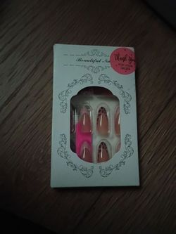 Press-On Nails Set with Leopard Print
