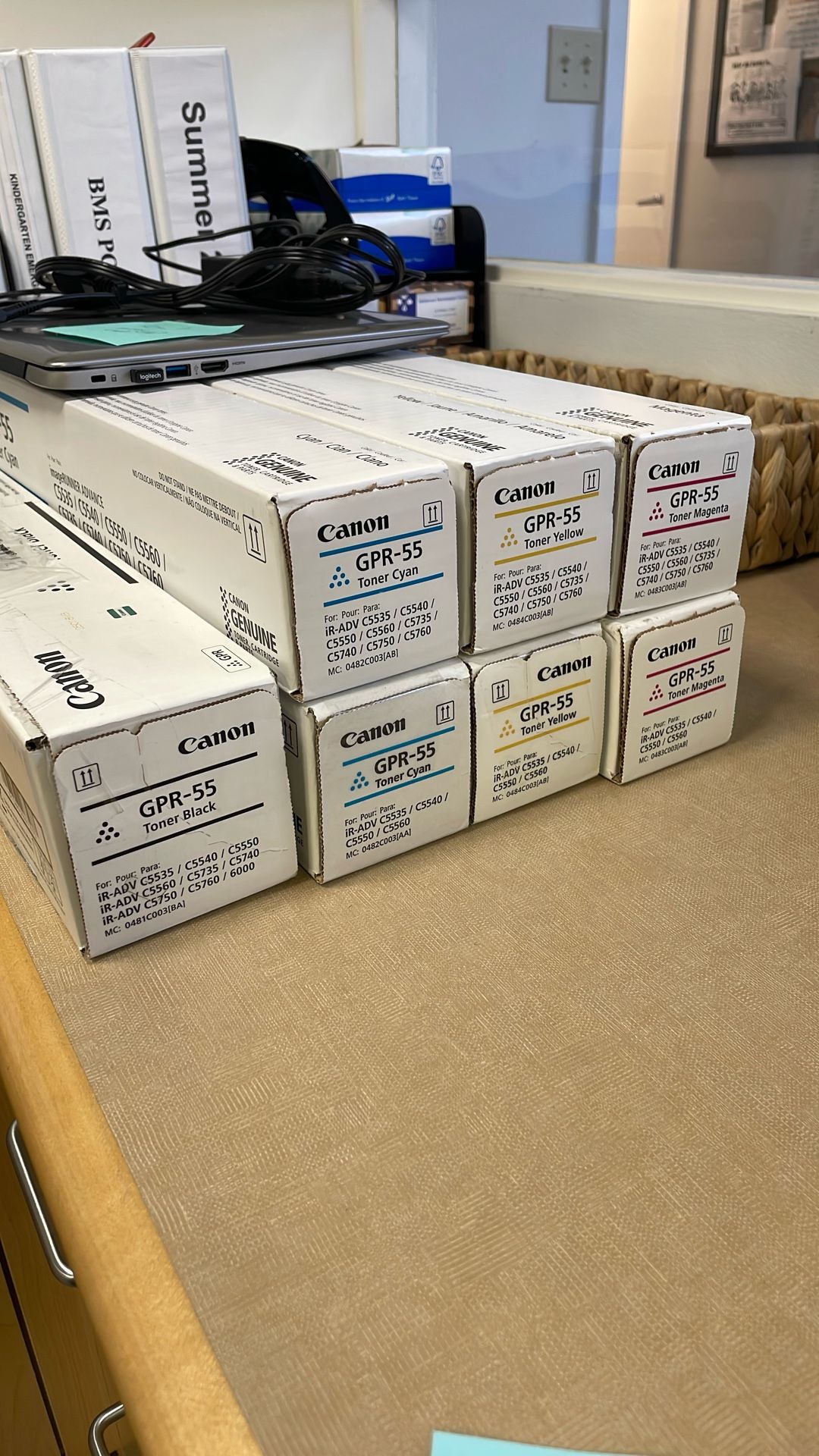 Canon GPR 55 CYMK Toner Cartridge Set
