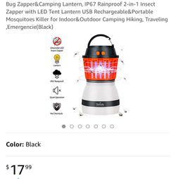 Bug zapper and camping lantern