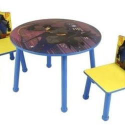 New Round Batman kids table and chairs wooden Monkey Business new opened box