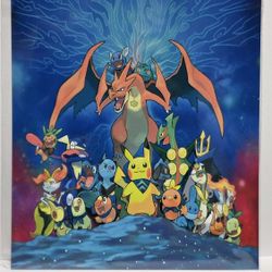 Pokémon Metal Print 8x10. 
