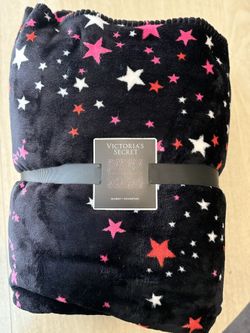 Victoria's Secret Stars Sherpa Blanket