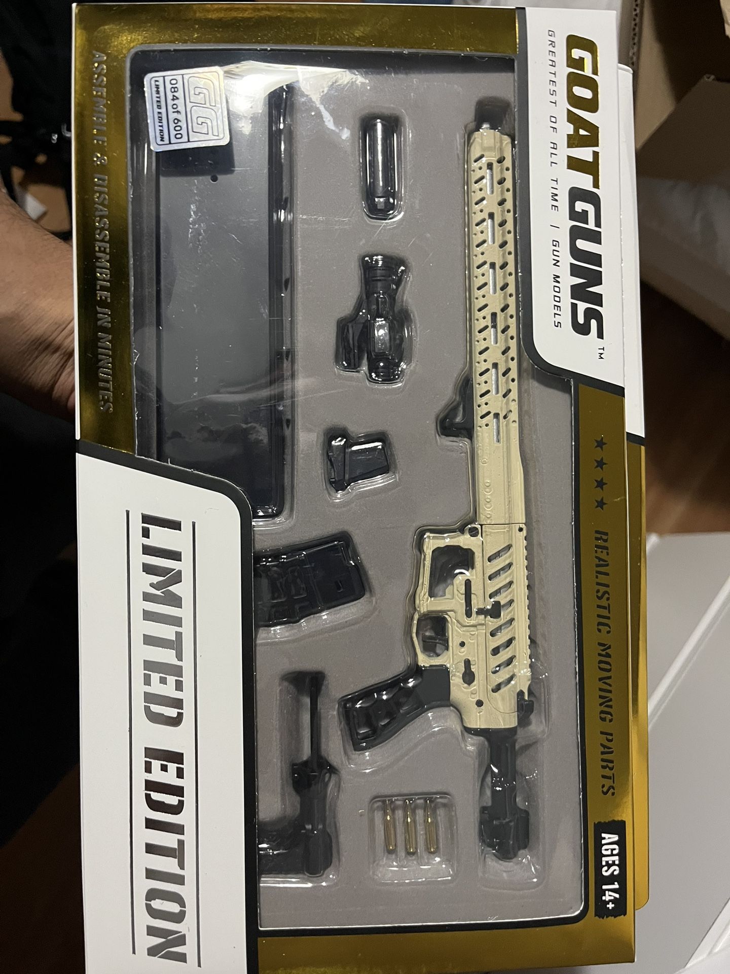 GoatGuns - AR-15 Skeleton 1:3 Scale Model "SANDSTORM" LIMITED EDITION - 84/600