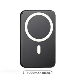  5000mAh Magnetic Power Bank, Wireless Portable Charger, Fast Charging MagSafe Battery Pack