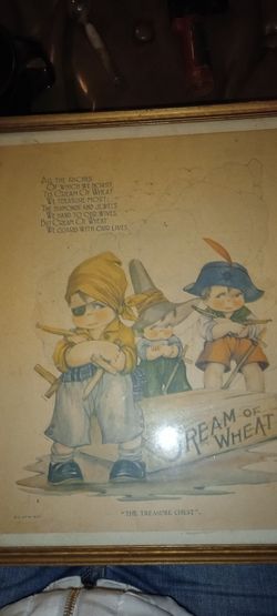 Antique 1924 Original Magazine Ad Cream of Wheat Cereal “The Treasure Chest”