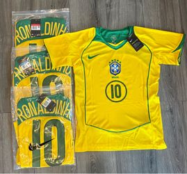 Team Brazil Ronaldinho Retro Jersey