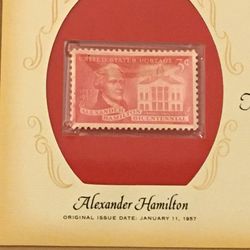 Alexander Hamilton stamp by The Franklyn Mint’s The Great American Historic Stamp Collection by The Franklyn Mint.